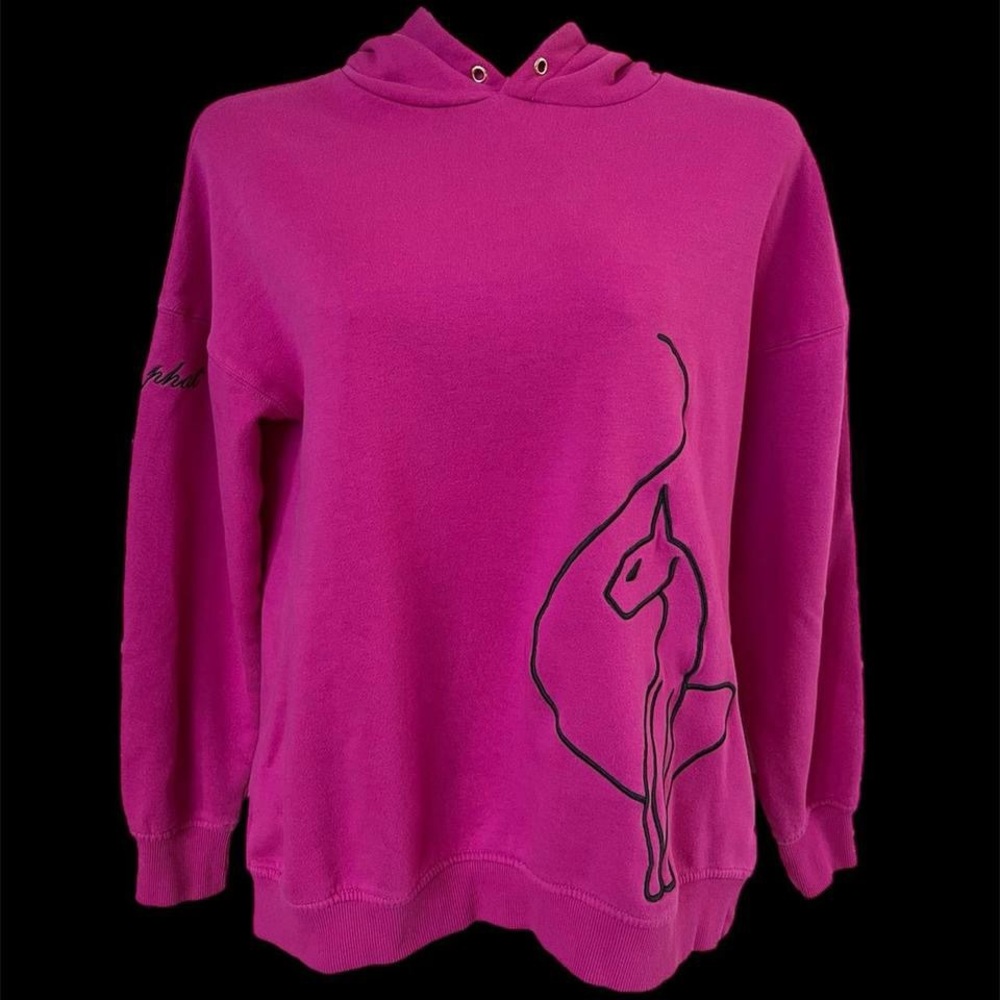 Baby Phat New! Vintage Fuchsia Hoodie with Artistic Horse Design